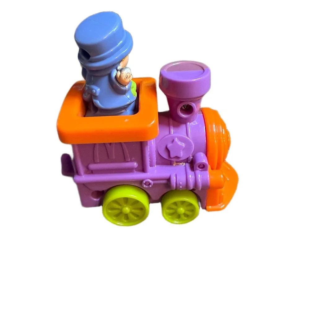 Fisher-Price Little People Purple Train Engine McDonalds Happy Meal Toy 2002